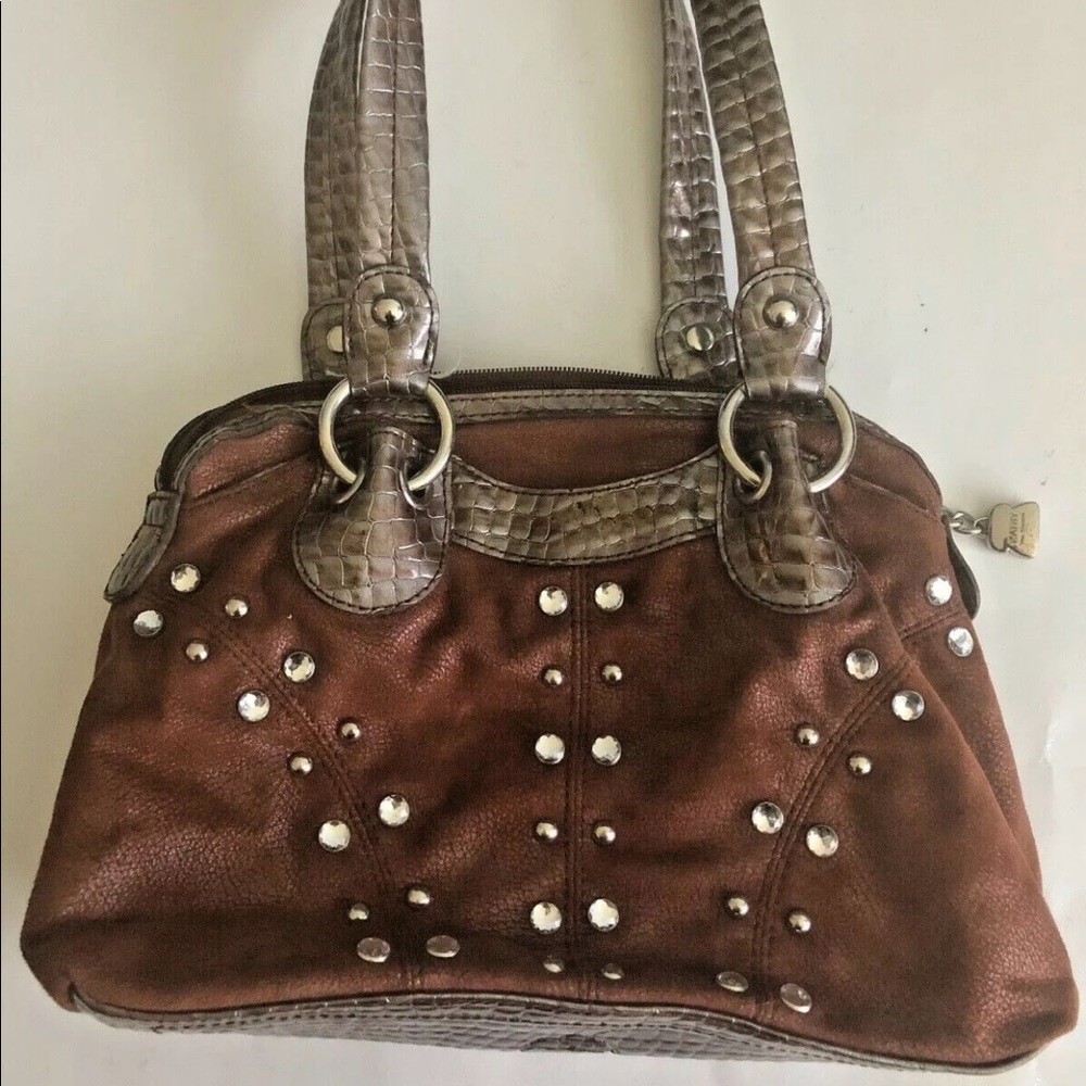 Kathy Van Zeeland Handbag Brown Clean